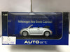 AUTOART 1/64 VW NEW BEETLE CABRIOLET 2002 REFLEX SILVER METALLIC (20321) (C1123-136B)