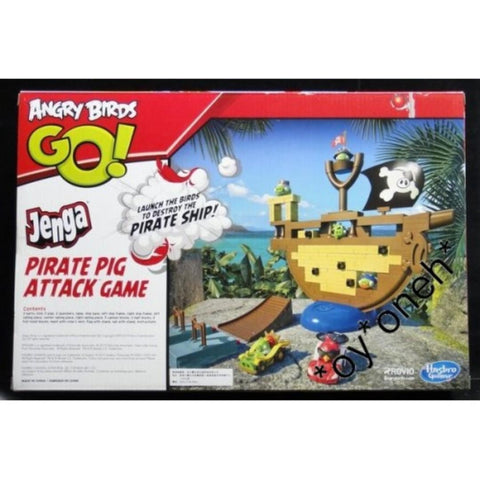 HASBRO ANGRY BIRDS 憤怒烏 JENGA PIRATE PIG ATTACK GAME 90788 (PIU/KW154-140)