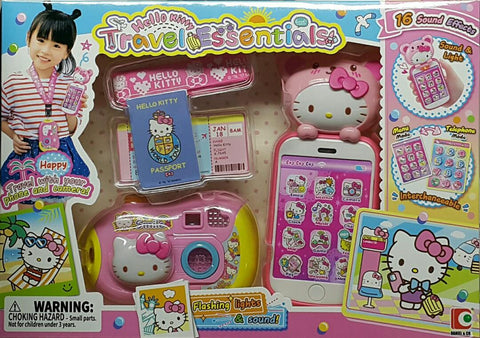 DANIEL & CO. 14178 吉蒂貓 旅行必備品 相機 手機 套裝 KT-50136 HELLO KITTY TRAVEL ESSENTIALS CAMERA SMART PHONE SET (PIU-40E) 存 EPC-2300-40
