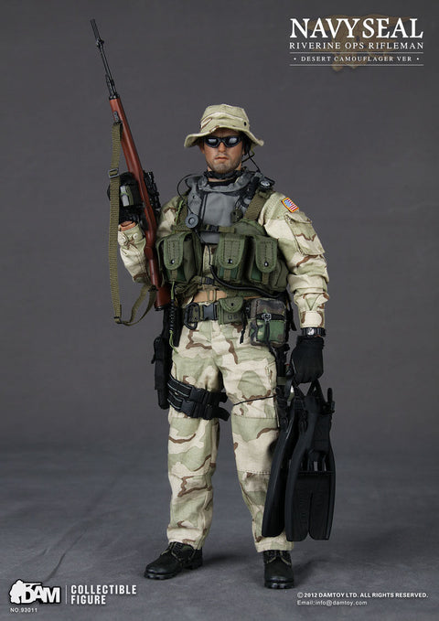 1:6 DAMTOY 93011 US NAVY SEAL RIVERINE OPS RIFLEMAN FIGURE 三沙 海豹 **陳列品  (PIU/F-229-750L) b24356342