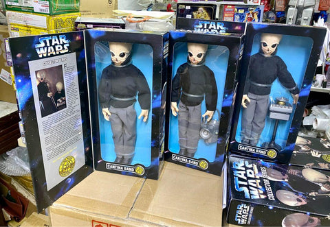 C1006-315 KENNER 1/6 FIGURE SET OF 7 STAR WARS COLLECTOR SERIES CANTINA BAND