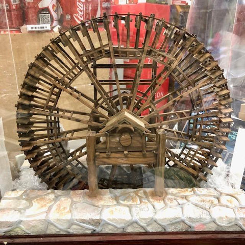明代 蘭州水車 天車 老虎車 木製 WOODEN WATERWHEEL (C692/TT50)