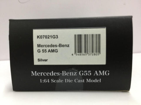 KYOSHO 1/64 MERCEDES-BENZ G55 AMG SILVER (K07021G3) (37280) (C1123-125A)