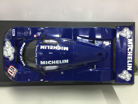 MINICHAMPS 1/18 SAUBER MERCEDES C9 JEAN-LOUIS SCHLESSER WINNER ADAC SUPERSPRINT 1987 (155 873581) (14381) (PIU250)