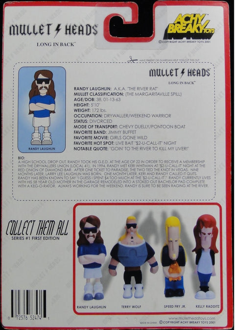 ACHY BREAKY TOYS MULLET HEADS LONG IN BACK RANDY LAUGHLIN SERIES 1 FIRST EDITION 52474 (BUY)
