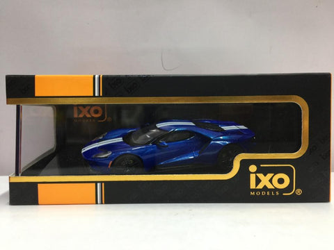 IXO 1/43 FORD GT 2017 BLUE (MOC205) (32608) (PIU50)