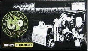 UPGRADE COMMANDER EXCLUSIVE MINI WARRIORS MW-02B BLACK RAGER (PIU-P139-60)