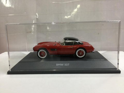 SCHUCO 1/43 BMW 507 WITH HARDTOP RED BLACK (02034) (PIU100)