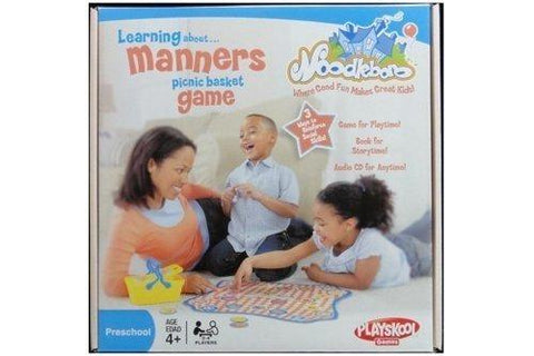 HASBRO NOODLEBORO LEARNING ABOUT MANNERS PICNIC BASKET GAME 30298 (PA-0H)
