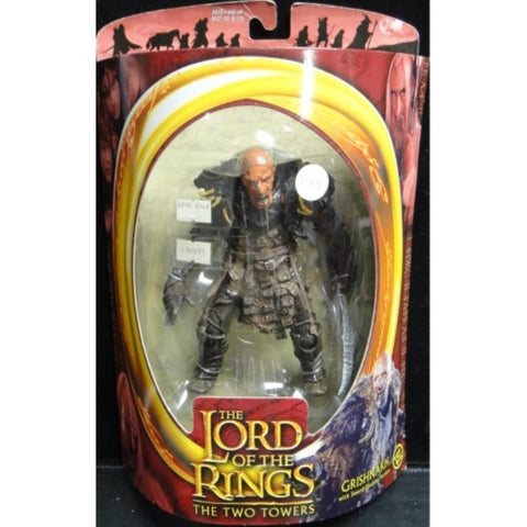TOY BIZ 81128 魔戒二部曲 雙城奇謀 THE LORD OF THE RINGS THE TWO TOWERS GRISHNAKH WITH SWORD-SLASHING ACTION (LOTR)