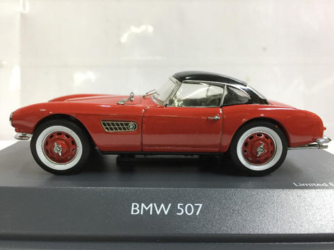 SCHUCO 1/43 BMW 507 WITH HARDTOP RED BLACK (02034) (PIU100)