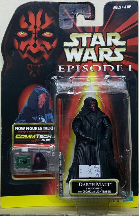 HASBRO 84134 星球大戰前傳 魅影危機 塔圖因 達斯魔爾 STAR WARS EPISODE 1 THE PHANTOM MENACE COLLECTION 1 DARTH MAUL (TATOOINE) WITH CLOAK AND LIGHTSABER (BUY-SPK)