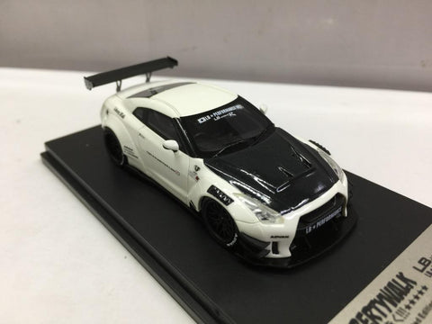LIBERTY WALK 1/64 Nissan GTR White (IP640002GTR) (C1123-140B)