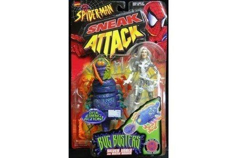 TOY BIZ 47207 SPIDER-MAN BUG BUSTERS SILVER SABLE BEETLE BASHER 漫威 蜘蛛俠 (BUY-SPK)