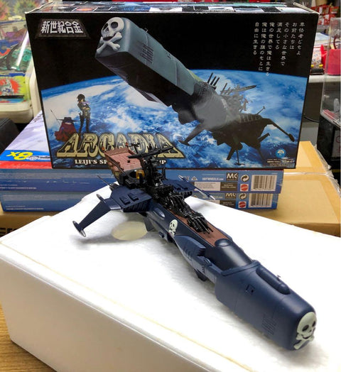 AOSHIMA 82022 新世紀合金 宇宙海賊 愛干達號 MILK 雜誌 藍色限量版 MIRACLE HOUSE SGM-01 ARCADIA LEIJI’S SPACE BATTLE SHIP BLUE VERSION (SGM-1-520) 1137260677