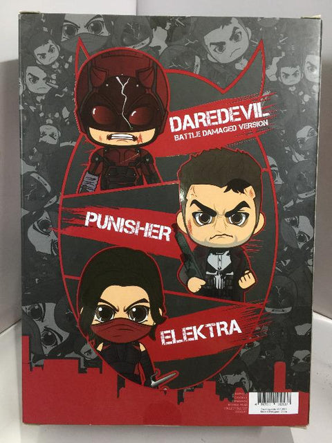 Hot Toys Daredevil Cosbaby Set of 3 Marvel Bobble Head COSB351 (18253) (C1022-150)