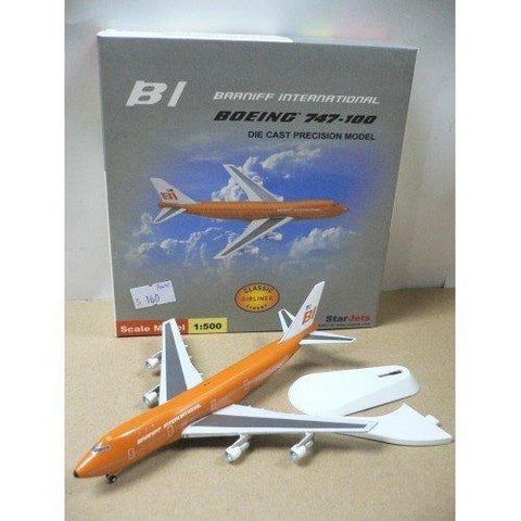 STARJETS 1/500 BI BRANIFF INTERNATIONAL BOEING 747-100 N601BN (75087) (PIU10)