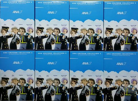 KAIYODO 42923 全日空 制服珍藏 第二彈 工作制服人物大集合 機師 工程師 地勤人員 機艙服務員 盒蛋套裝 ANA UNIFORM COLLECTION 2 ANA WORKING UNIFORM FIGURE COLLECTION PILOT JACKET SHIRT ENGINEER GROUND STAFF BLUE PINK SCARF CABIN ATTENDANT BLUE PURPLE BLOUSE APRON  SET (BUY-MC) L