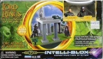 PLAYMATES 40904 魔戒首部曲 魔戒現身 波羅莫 強獸人 路茲 THE LORD OF THE RINGS THE FELLOWSHIP OF THE RING INTELLI-BLOX CONSTRUCTION SYSTEM ORC ATTACK AT AMON HEN BOROMIR LURTZ b16091369
