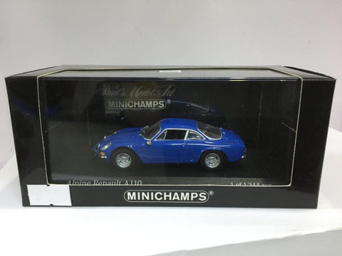 MINICHAMPS 1/43 ALPINE RENAULT A110 1963-67 BLUE (430 113604) (03359) (PIU50)
