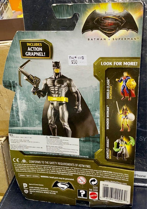 MATTEL 22458 蝙蝠俠大戰超人 6” GRAPNEL BLAST BATMAN (PIU-10) 店