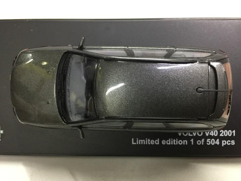TRIPLE 9 1/43 VOLVO V40 2001 Dark Grey (70371) (PIU50)