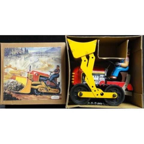 TIN TOYS MS357 WIND-UP ACTION COLLECTION CLASSIC BULLDOZER 鐵皮上鍊工程車系列 推土機 剷泥車