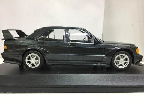 MINICHAMPS 1/18 MERCEDES-BENZ 190E 2.5-16 EVO 2 1990 BLUE-BLACK METALLIC (155 036100) (14507) (PIU250)