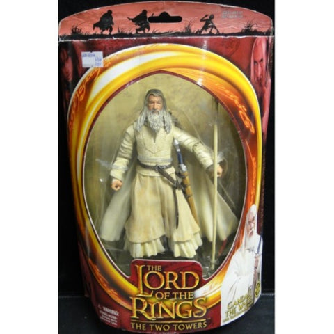 TOY BIZ 81154 魔戒二部曲 雙城奇謀 白袍甘道夫 伊恩麥基倫 THE LORD OF THE RINGS THE TWO TOWERS GANDALF THE WHITE WITH STAFF-EXTENDING ACTION IAN MCKELLEN (LOTR)