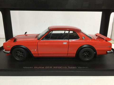 AUTOART 1/18 NISSAN SKYLINE GT-R (KPGC10) TUNED VER. RED (77444) (PIU300)