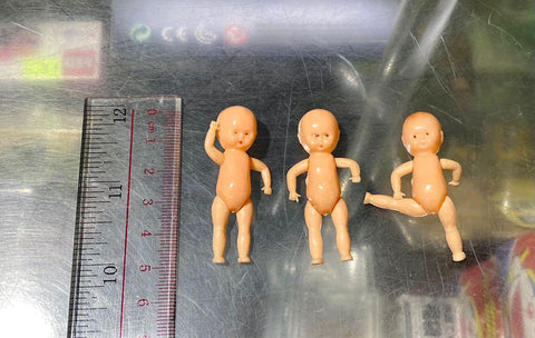 出口品 絕版 香港製造 懷舊玩具 Baby BB body嬰兒洋娃娃素體 一套三個 Made In Hong Kong (PA-0)