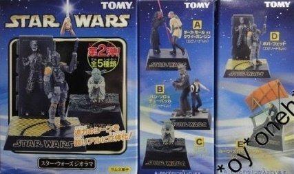 TOMY STAR WARS DIORAMA 2 DARTH MAUL HON SOLO YODA BOBA FETT LUKE (BUY-64246-SPK/MC) 存