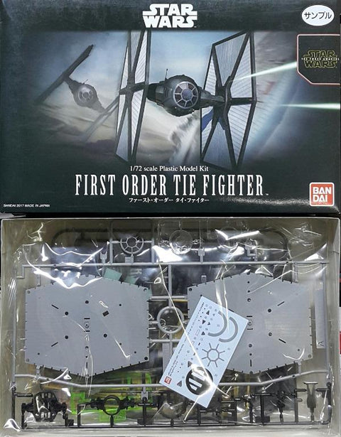 BANDAI 03218 1/72 STAR WARS THE FORCE AWAKENS FIRST ORDER TIE FIGHTER PLASTIC MODEL KIT 星球大戰 原力覺醒 第一軍團 鈦戰機 模型 (EPC-1470-34)