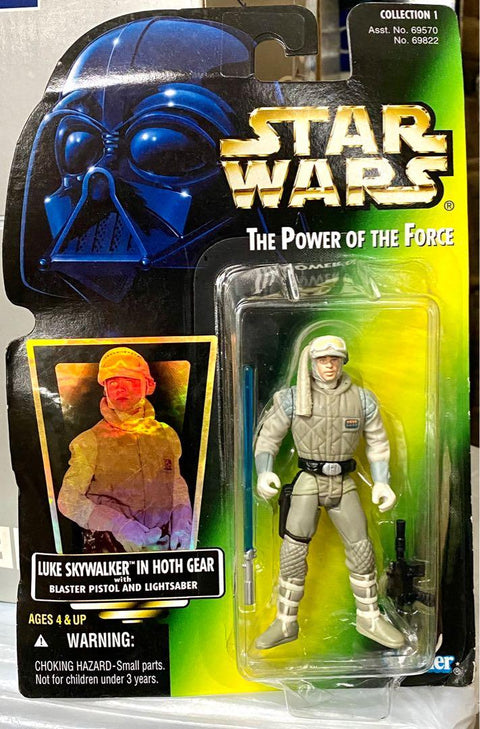 KENNER 69822 STAR WARS 星球大戰 THE POWER OF THE FORCE LUKE SKYWALKER IN HOTH GEAR WITH BLASTER PISTOL AND LIGHTSABER 3.5吋 SERIES FIGURE (BUY-SPK 倉)