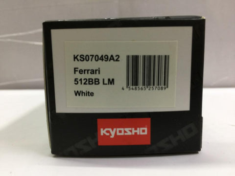 KYOSHO FERRARI 512BB LM WHITE (KS07049A2) (25708) (C1123-136A)