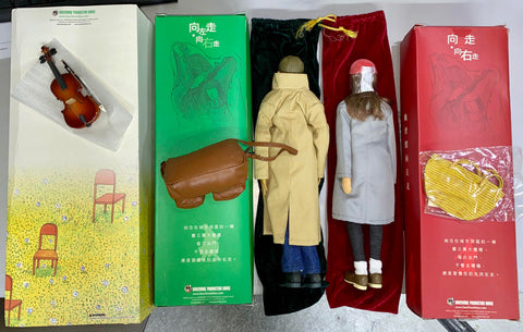 C967-58 已開封 HOW2WORK 2003 幾米作品 向左走 向右走 FIGURE 一套兩隻