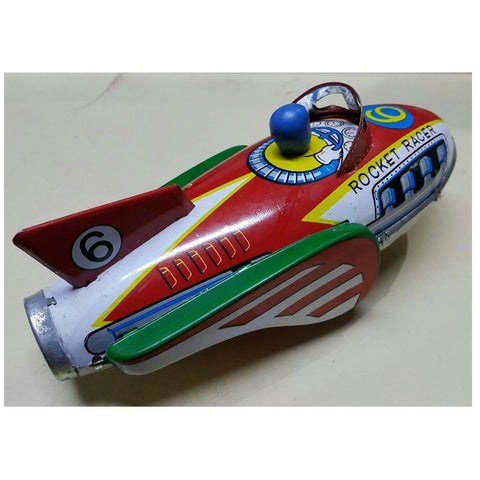 TIN TOYS MF735 火箭賽車 鐵皮玩具 COLLECTABLE ITEM ROCKET RACER FRICTION WITH SIREN