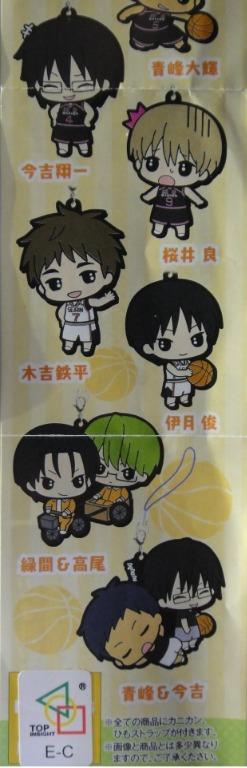 BANDAI 黑子的籃球 吊飾 RUBBER MASCOT 2 全10種 扭蛋 2286397 (EPC-427-36) 1139970294