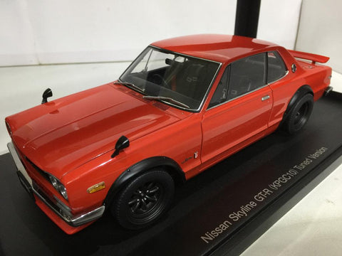 AUTOART 1/18 NISSAN SKYLINE GT-R (KPGC10) TUNED VER. RED (77444) (PIU300)