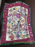 印度民族袋 OLD RABARI HAND EMBROIDERY MIRROR BANJARA TRIBAL RARE SHOULDER ETHNIC KUCHI BAG tote bag b31581896 E3511-488N