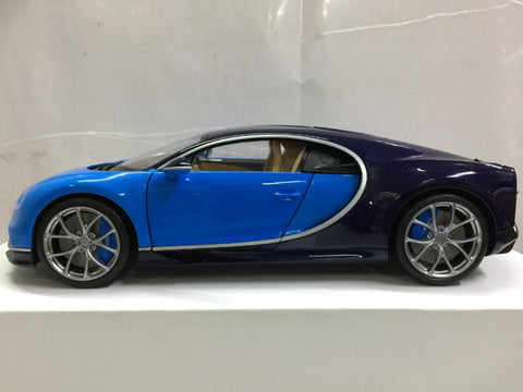 GT AUTOS 1/18 BUGATTI CHIRON 2016 DARK BLUE / BLUE (11010MB) (70563) (PA0)