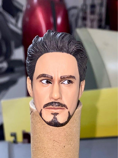 1/6 TOYS CUSTOM HOT MOVIE IRONMAN TONY STARK HEAD SCULPT 東尼 史達 頭雕 (PIU-180店)