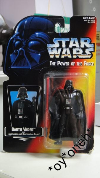 KENNER 星球大戰 黑武士 STAR WARS POWER OF THE FORCE DARTH VADER WITH LIGHTSABER AND REMOVABLE CAPE (WKG-69572) 1138551436