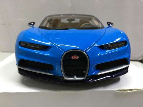 GT AUTOS 1/18 BUGATTI CHIRON 2016 DARK BLUE / BLUE (11010MB) (70563) (PA0)