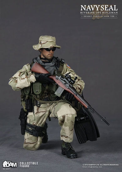 1:6 DAMTOY 93011 US NAVY SEAL RIVERINE OPS RIFLEMAN FIGURE 三沙 海豹 **陳列品  (PIU/F-229-750L) b24356342