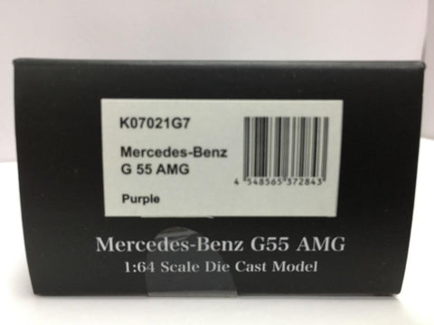 KYOSHO 1/64 MERCEDES-BENZ G55 AMG PURPLE (K07021G7) (37284) (C1123-135)