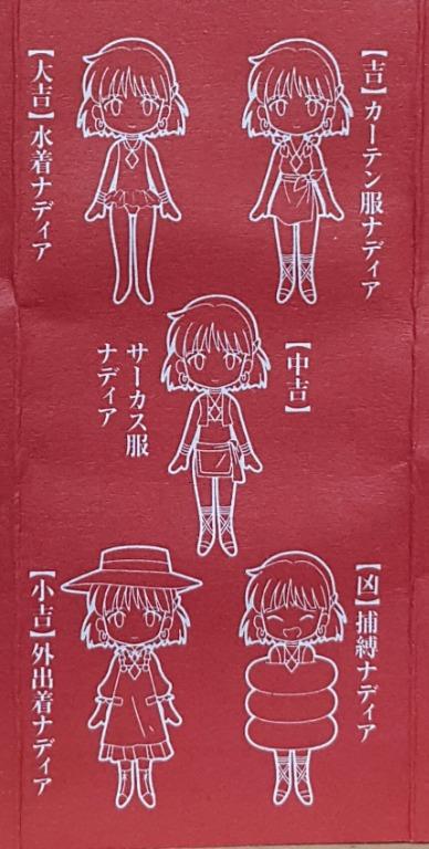 KAIYODO 08073 CAPSULE Q FRAULEIN CAPSULE FORTUNE NADIA THE SECRET OF BLUE WATER KEYCHAIN MASCOT SET 開運扭蛋 冒險少女娜汀亞 吊飾 扭蛋套裝 (BUY-CW) 存