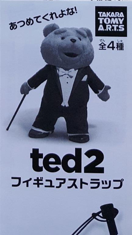 TAKARA TOMY A.R.T.S 82868 TED 2 EARPHONE DUSTPROOF FIGURE STRAP SET 賤熊2 耳機插孔防塵塞 扭蛋套裝 (BUY-CW) 存