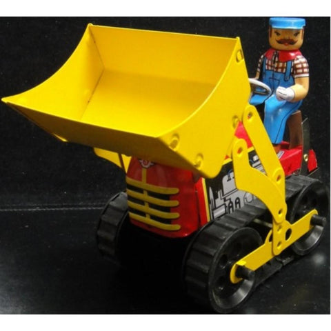 TIN TOYS MS357 WIND-UP ACTION COLLECTION CLASSIC BULLDOZER 鐵皮上鍊工程車系列 推土機 剷泥車