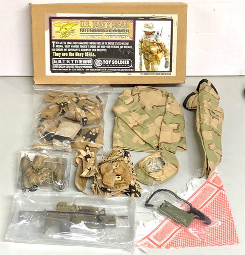 TOY SOLDIER 玩具士兵工作室US NAVY SEAL RIFLEMAN / GRENADIER DESERT VERSION SUPER DELUXE GEAR SET FOR 1/6 WARRIOR FIGURE (ELT-24-479)